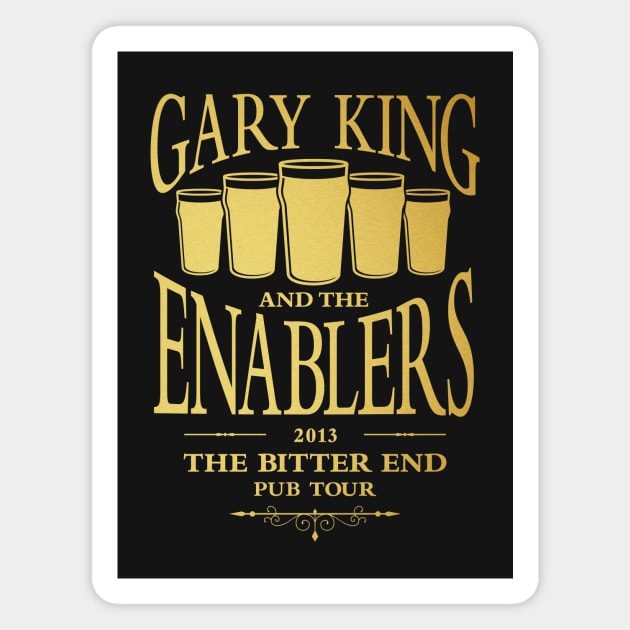 Gary King and the Enablers Magnet by Byway Design